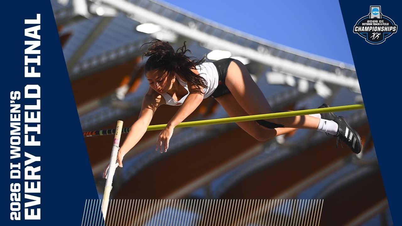 Every women's field final from the 2026 DI outdoor track and field championships