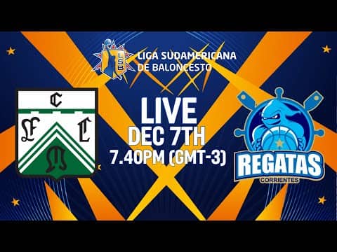 LIVE - Ferro v Regatas | Liga Sudamericana de Baloncesto FIBA 2025 | FINAL