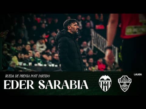 Eder Sarabia habla en el post partido del Valencia CF - Elche CF