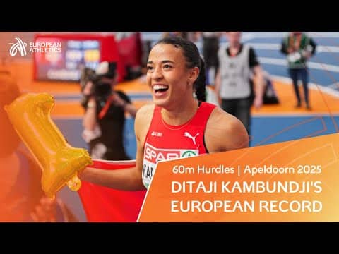Ditaji Kambundji's EUROPEAN RECORD | 60m Hurdles Heat and Final Replay | Apeldoorn 2025