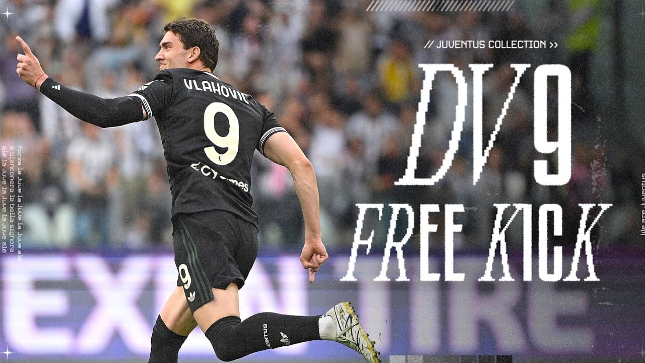 Vlahovic Free Kick Goal for Juventus | DV9 🎯