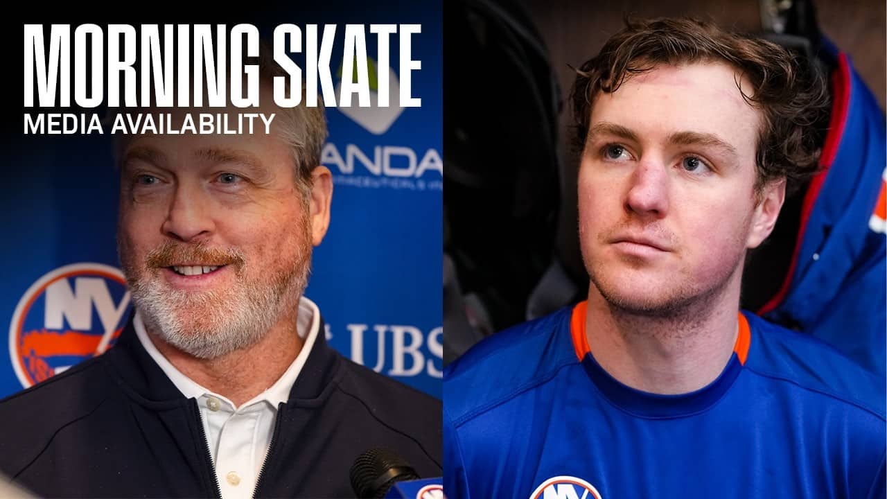 New York Islanders Morning Skate Availability | NYI vs PHI