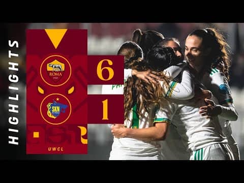 ROMA 6-1 ST. POLTEN | WOMEN’S CHAMPIONS LEAGUE HIGHLIGHTS 2025-26