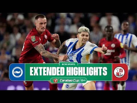 Brighton vs. Crawley Town: Extended Highlights | Carabao Cup | CBS Sports Golazo