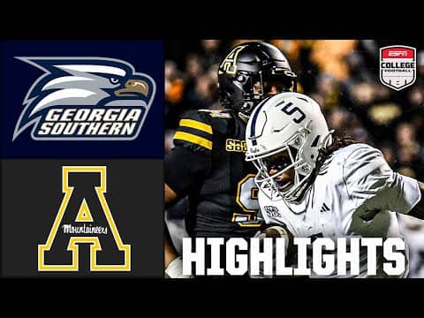 Georgia Southern Eagles vs. Appalachian State Mountaineers | Full Game Highlights | ESPN CFB