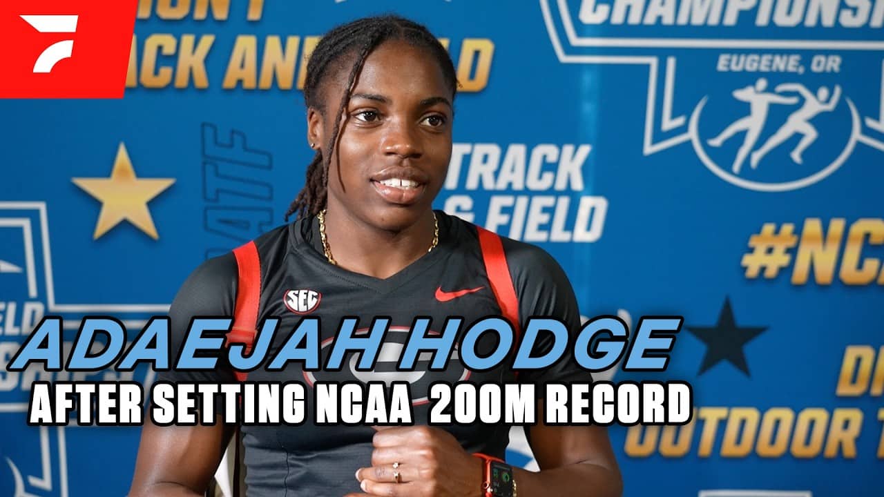 Adaejah Hodge After Winning NCAA 200m Title In Record Fashion | 2026 NCAA Outdoor Championships