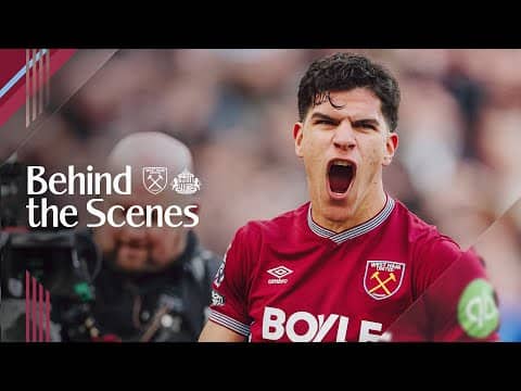 Fernandes STUNNER Claims Consecutive Win! | West Ham 3-1 Sunderland | Behind the Scenes 🎥