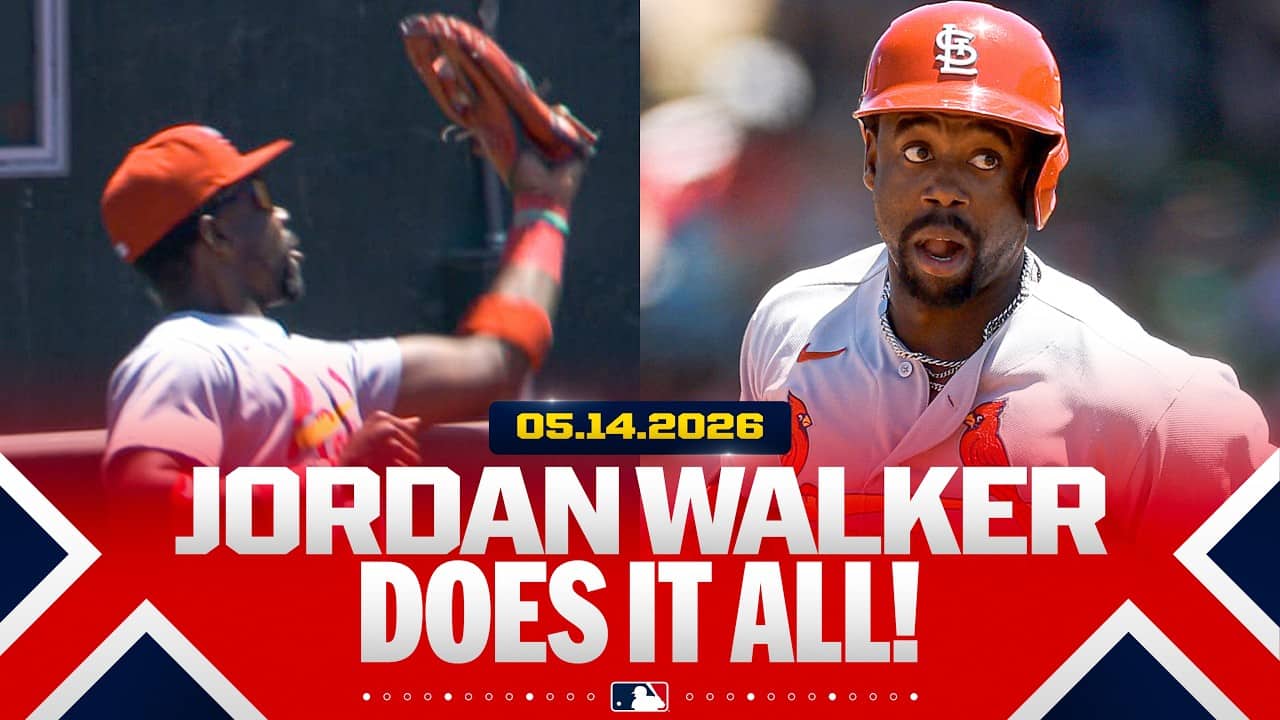 HE DOES IT ALL! 😮‍💨 Jordan Walker robs a HR, hits a HR and drives in the go-ahead run in the 9th! 🔥