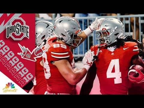 Ohio State’s Jeremiah Smith GOES OFF against Ohio | COLLEGE FOOTBALL HIGHLIGHTS | NBC Sports