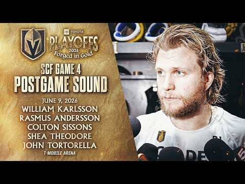 🎥 SCF Game 4 POSTGAME SOUND: Karlsson, Andersson, Sissons, Theodore, & Tortorella