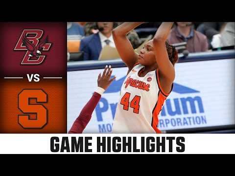 Boston College vs. Syracuse Highlights | 2025-26 ACC Women's Basketball