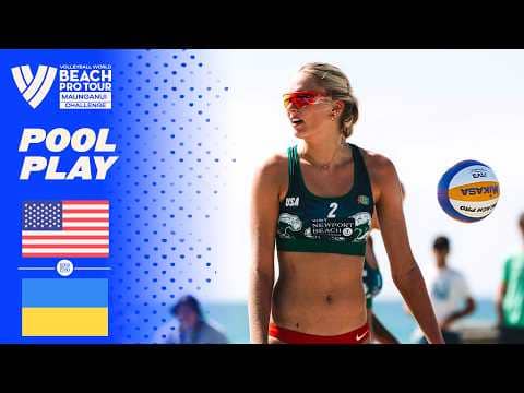Hughes/Batenhorst 🇺🇸 vs. Serdiuk/Kurnikova 🇺🇦 - Pool Play Highlights |Bhubaneswar 2026 #BeachProTour