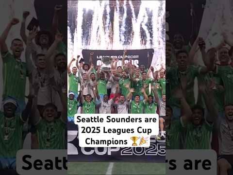 @SoundersFC celebrate @LeaguesCup glory!🏆🥳