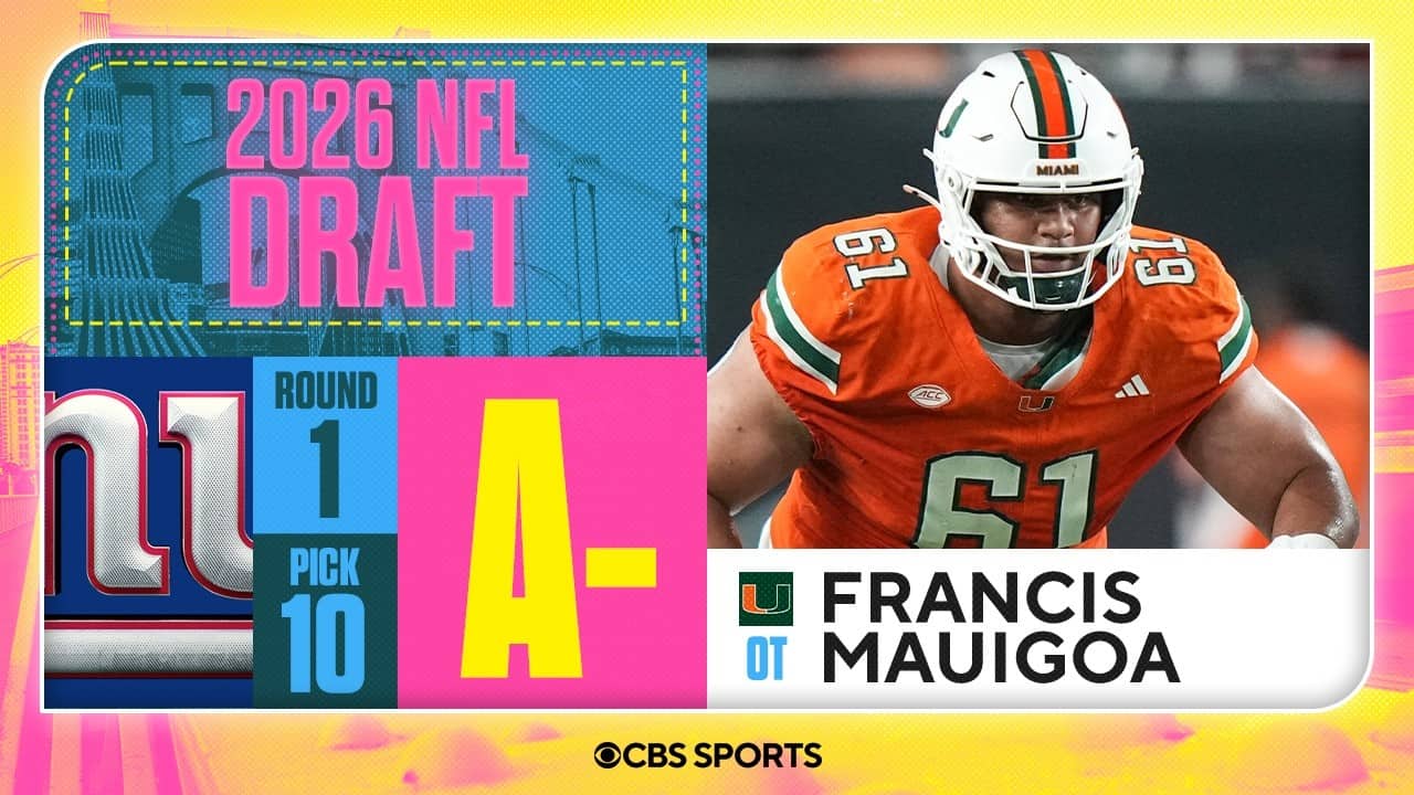Giants select Francis Mauigoa No. 10 overall | 2026 NFL Draft Grades & Reaction
