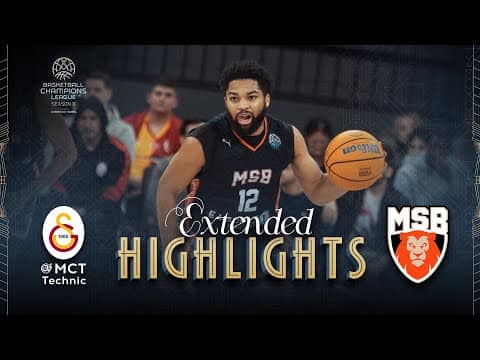Galatasaray MCT Technic v Le Mans Sarthe Basket | Round of 16 | Highlights | #BasketballCL 2025-26