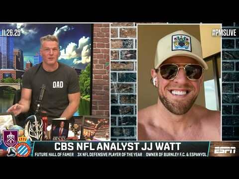 JJ Watt on Texans-Colts, calling T.J.'s big sack & Thanksgiving games 🏈 | The Pat McAfee Show