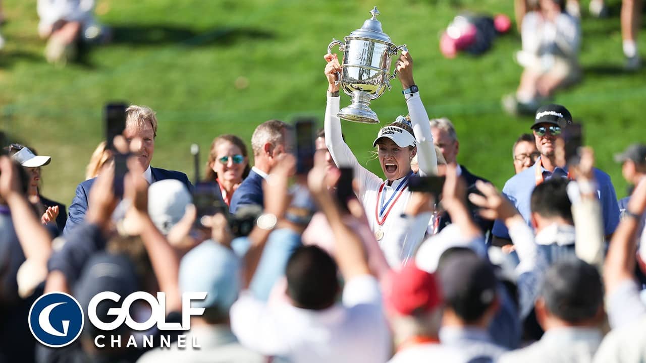 Nelly Korda Recaps Sisters Help and Final Round after her Win the U.S. Women's Open | Golf Channel