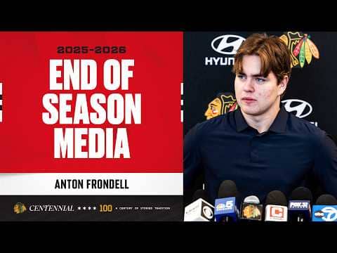 Anton Frondell END OF SEASON media | Chicago Blackhawks
