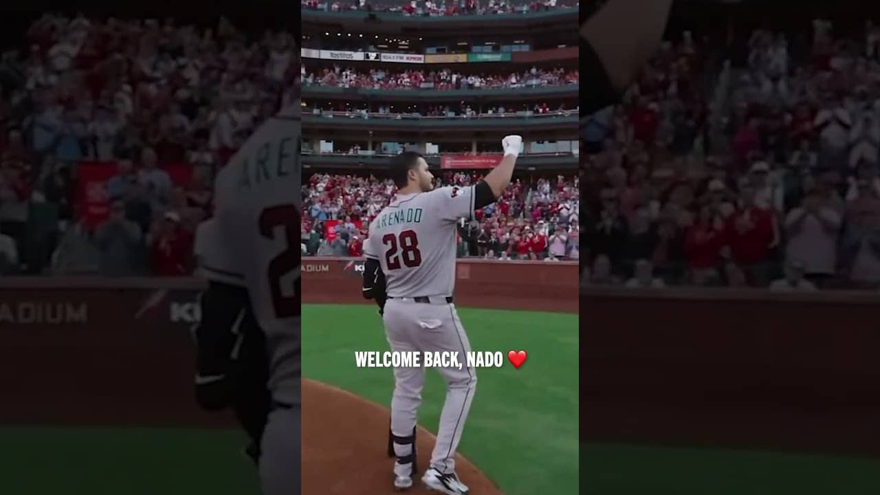 Nolan Arenado gets warm welcome back to Busch Stadium  #stlcardinals
