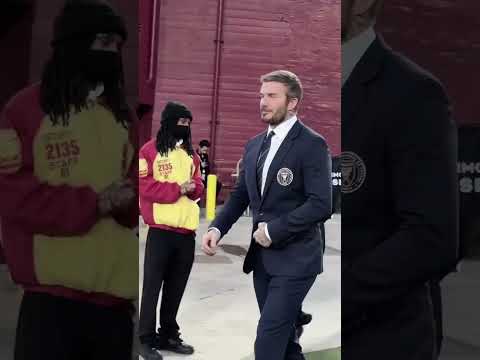 David Beckham in LA for Inter Miami’s opener 🔥