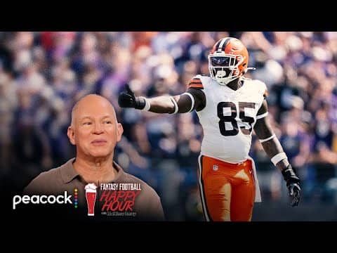 David Njoku 'No. 1 target' for Dillon Gabriel | Fantasy Football Happy Hour | NFL on NBC