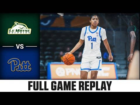 Le Moyne vs Pitt Full Game Replay | 2025-26 ACC Women's Basketball