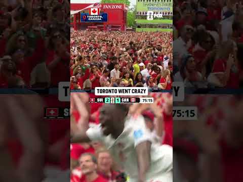 Toronto was loving Promise David's goal for Canada 🗣️