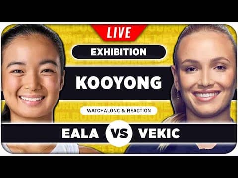 EALA vs VEKIC • Kooyong 2026 • LIVE Tennis Watchalong