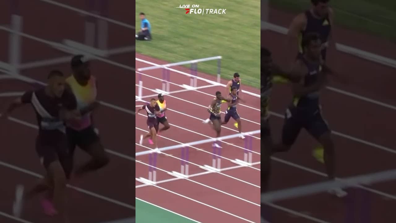 Americans Jamal Britt and Cordell Tinch Battle in 110mH at Shanghai Diamond League