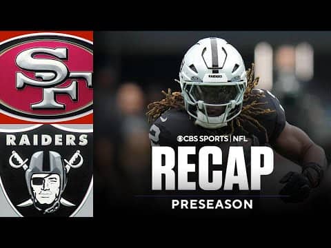 Ashton Jeanty Scores First Touchdown | 49ers vs. Raiders Preseason Game Recap