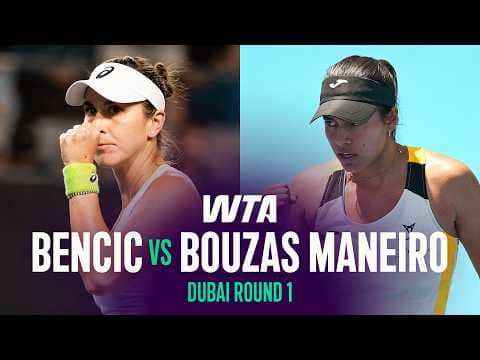 Belinda Bencic vs. Jessica Bouzas Maneiro | 2026 Dubai Round 1 | WTA Match Highlights