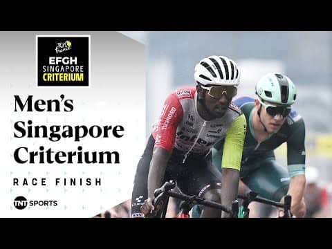 COMMANDING FINISH! 💪 | Men’s Singapore Criterium Final KM'S | TNT Sports Cycling
