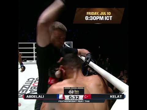 CRAZY comeback 😱 Ali Kelat swarms Elies Abdelali for his fourth straight knockout in ONE!