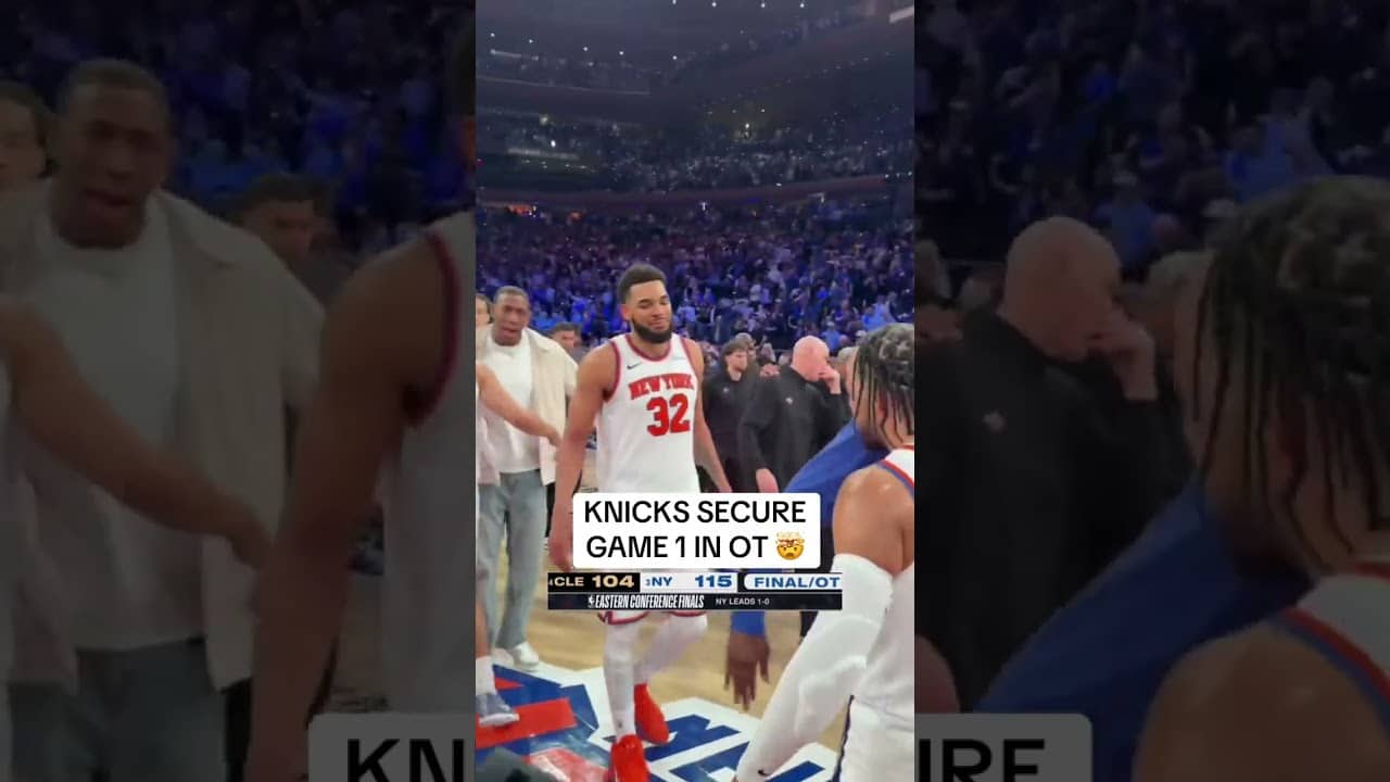 The Knicks battle back 44-11 comeback to come away with a Game 1 win 🔥