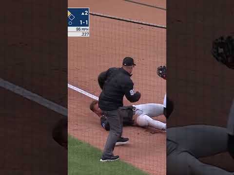 Hayden Senger caught the runner stealing 🙌 #mlb #mets #baseball #sports #highlights