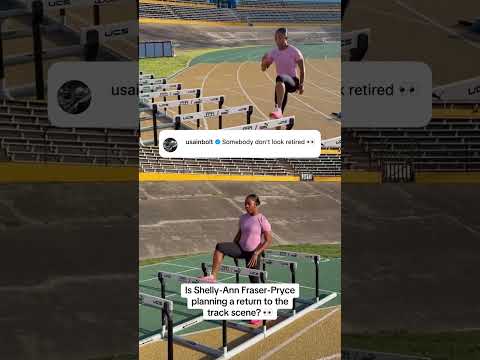 Shelly-Ann Fraser-Pryce posted & Usain Bolt chimed in 😮‍💨 (via @ShellyAnnFraserPryce/IG)