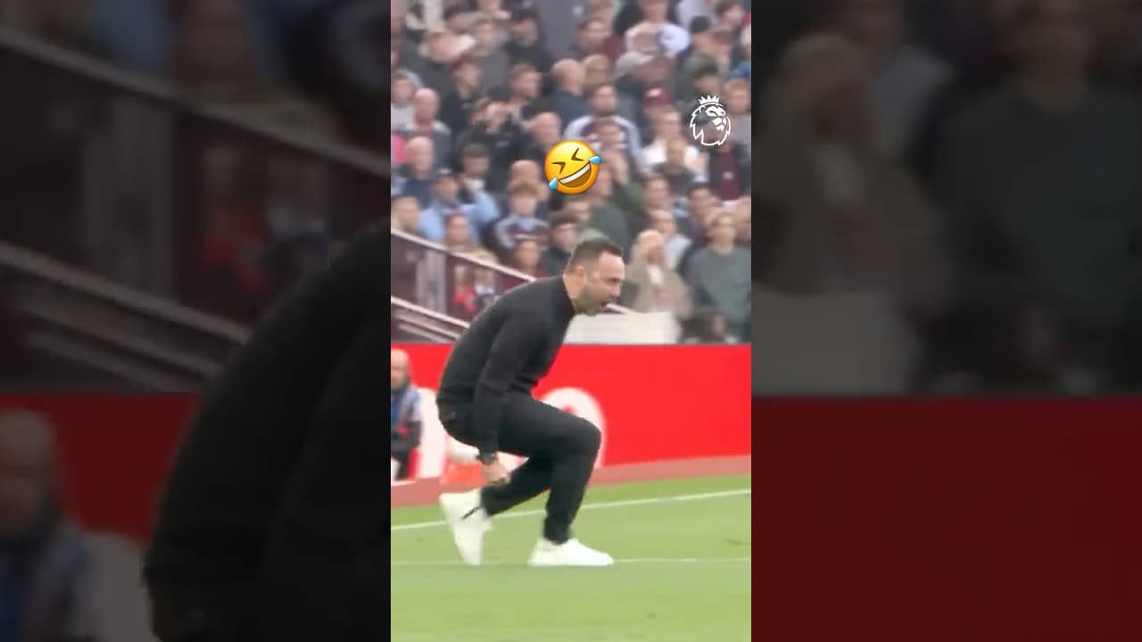 De Zerbi's Priceless Reaction 😂