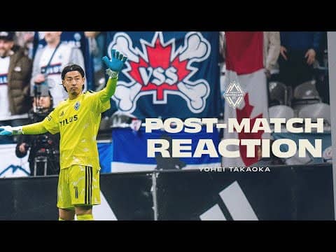 Yohei Takaoka Post-Victory Reaction vs Portland Timbers