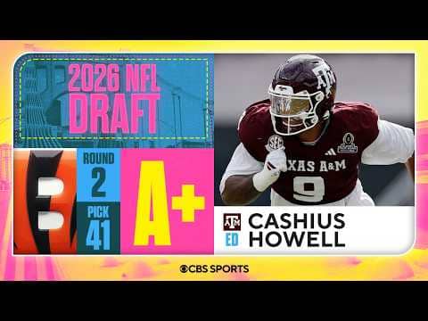 Bengals select Cashius Howell in Second Round | 2026 NFL Draft Grades & Reaction