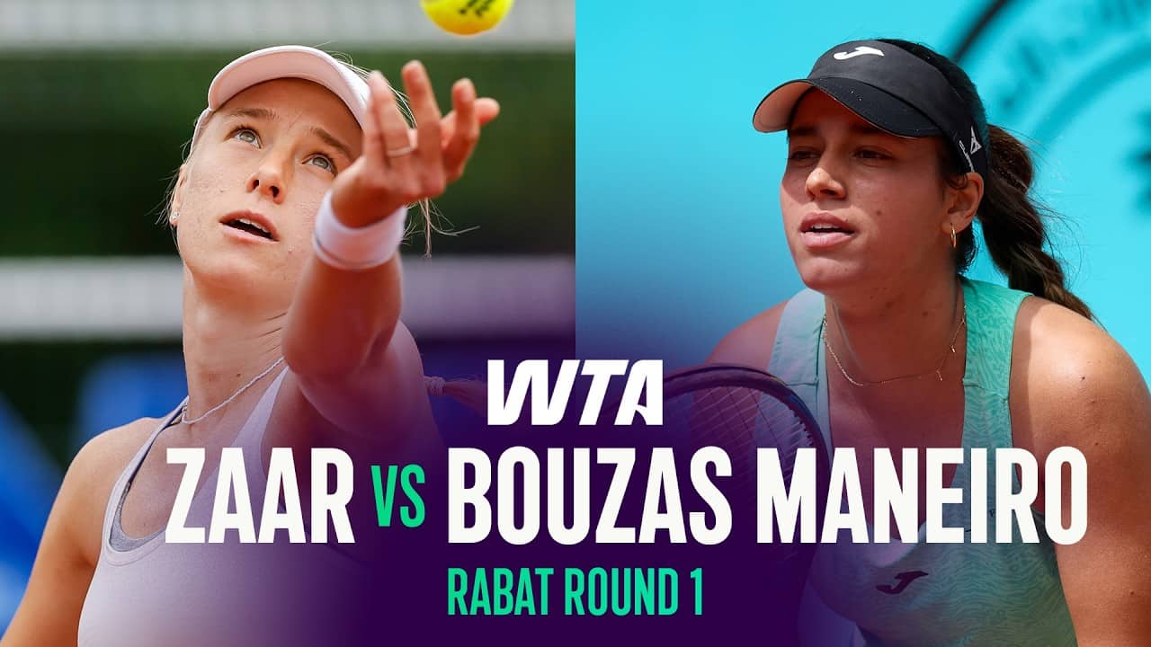 Lisa Zaar  vs. Jessica Bouzas Maneiro | 2026 Rabat Round 1 | WTA Match Highlights