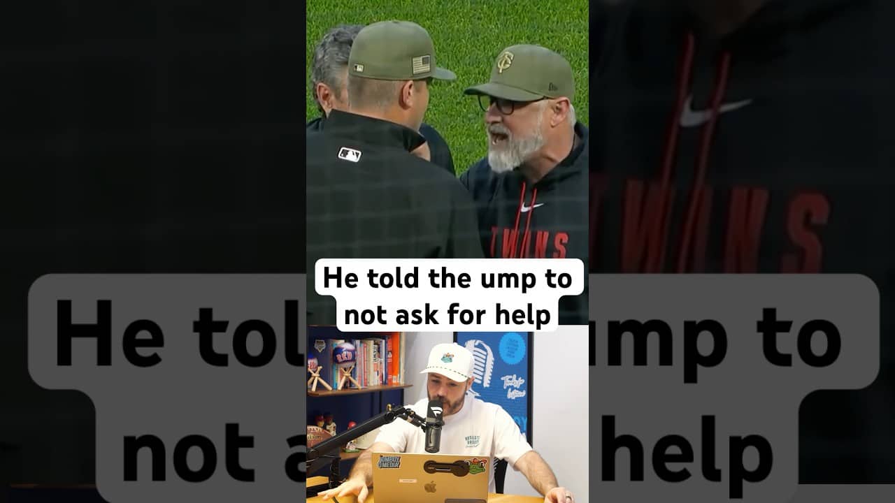 Manager tells the umpire he shouldn’t have asked for help, a breakdown #baseball #mlb #minnesota