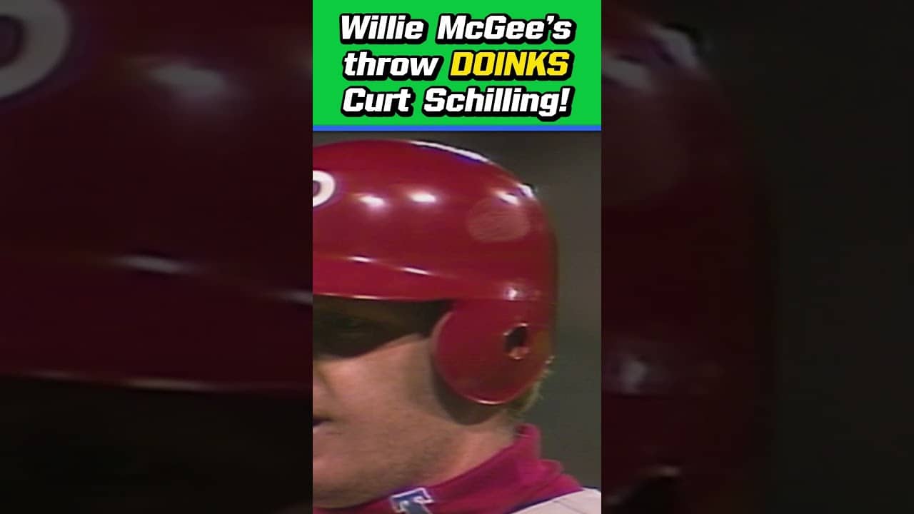 Left a mark on Schilling's helmet! 😆