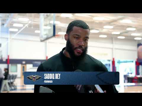 Saddiq Bey on goals for remainder of the season, Dejounte Murray | Pelicans Practice 2/19/26