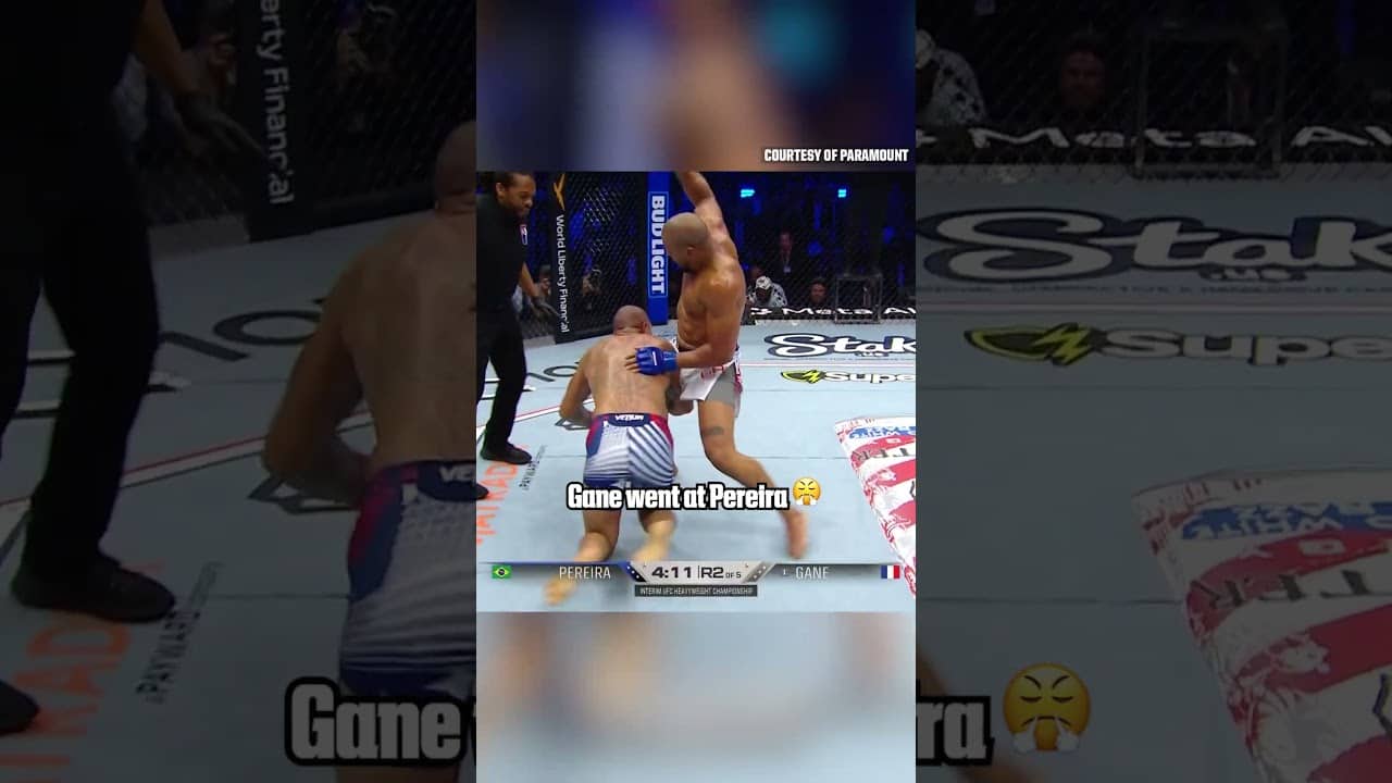Ciryl Gane delivered big hits against Alex Pereira 😳 #UFCFreedom250 (via Paramount)