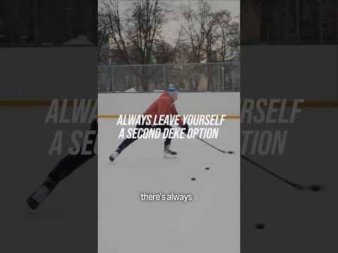 ALWAYS LEAVE YOURSELF A SECOND DEKE OPTION #hockeycoaching #hockeytraining