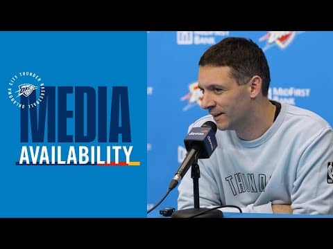 Coach Daigneault on the Thunder's team win over the Miami Heat | January 11, 2026
