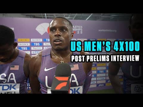 USA Men 4x100 React to 37.98 Prelim Run | World Championships Tokyo 2025