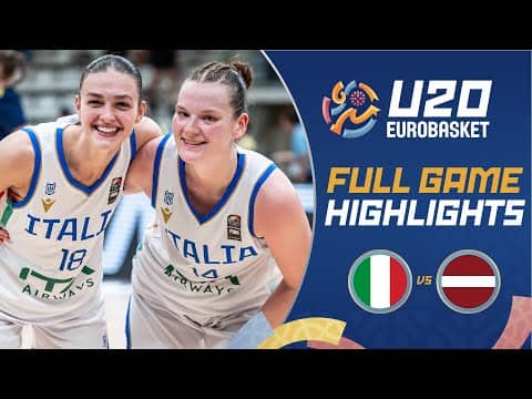 Italy 🇮🇹 vs Latvia 🇱🇻 | Highlights | FIBA U20 Women's EuroBasket 2025