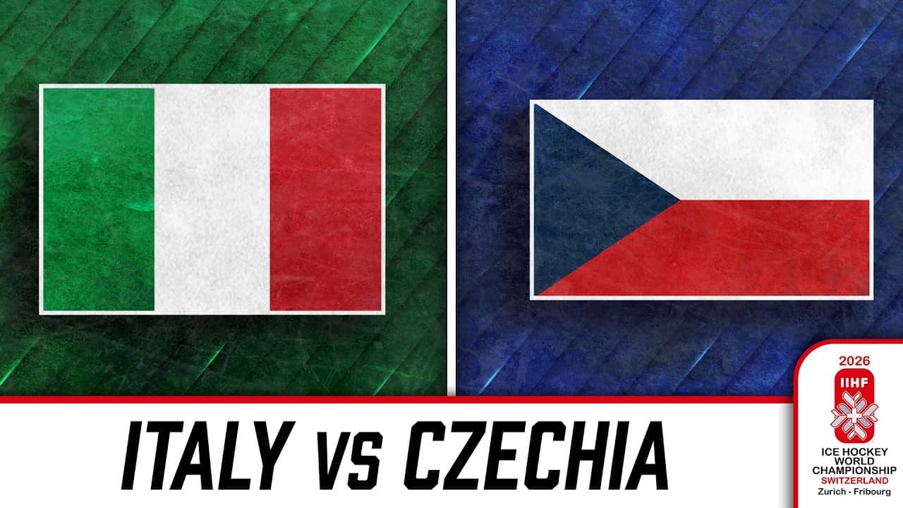 Watch Italy vs Czechia at the 2026 IIHF World Championship 🇮🇹🇨🇿🏒