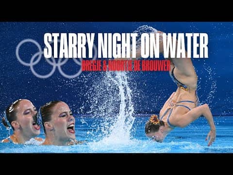 💧✨Art in a mirror!🪞🤩 Bregje & Noortje de Brouwer 🇳🇱 Artistic Swimming Free Routine | Music Monday